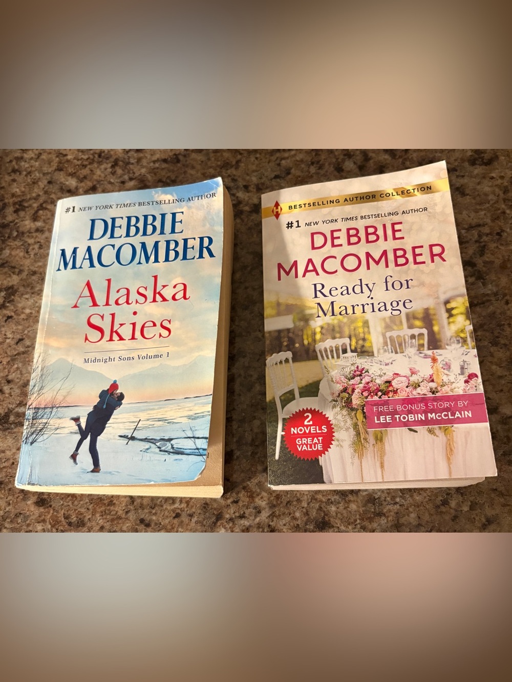 Debbie Macomber- Ready for Marriage & Alaska Cookies Paperback Novel Bundle